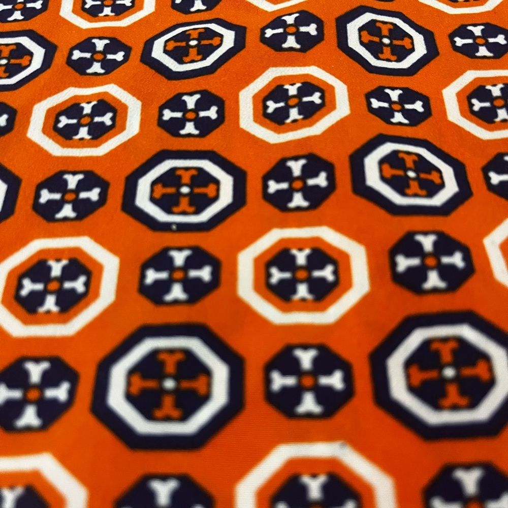 🧡💙Mudpie Orange Patterned Women's Dress - Picture 5 of 8